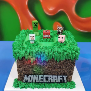 Minecraft Block Party Cake