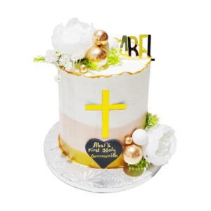 Elegant First Holy Communion Cake