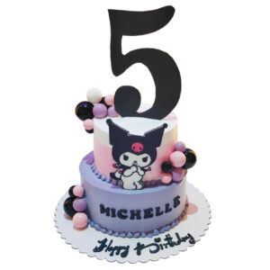 Kuromi Themed Birthday Cake