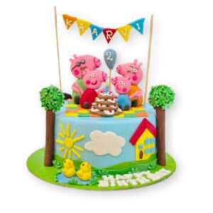 Peppa Pig Themed Birthday Cake