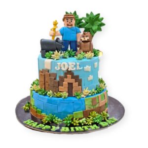 Minecraft Themed Cake