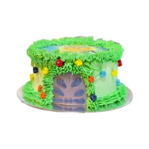 Whimsical Hobbit Door Garden Cake