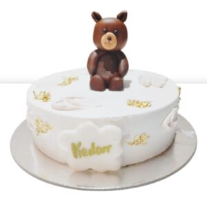 Teddy Bear Minimalist Cake