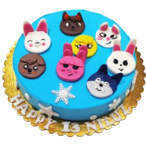 Skzoo Character Cake