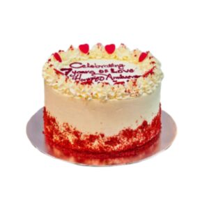 Red Velvet Anniversary Cake