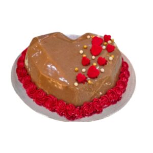Heart-Shaped Chocolate Love Cake