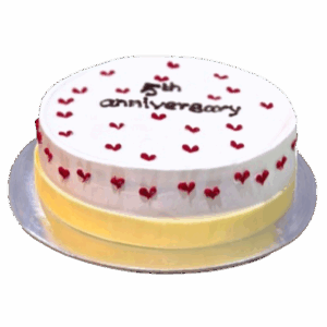 Forever Anniversary Cake | Cute Love Theme