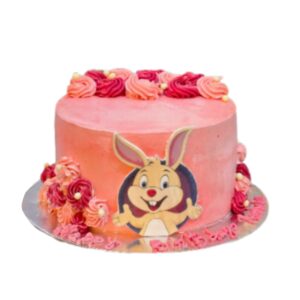 Bunny Theme Birthday Cake