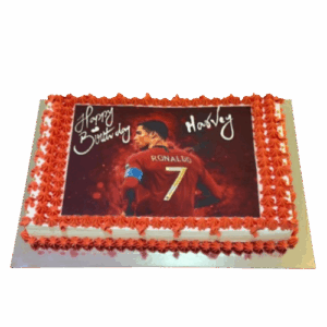 Cristiano Ronaldo Football Theme Cake – Custom Sports Birthday Cake