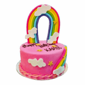 Rainbow Cloud Cake